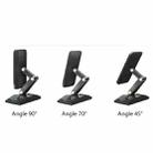 3-In-1 15W Portable Folding Desktop Stand Mobile Phone Wireless Charger(Black) - 3