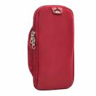 B052 Running Phone Waterproof Arm Bag Coin Pouch Outdoor Sports Fitness Phone Bag(Dark Red) - 1