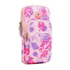 B062 Small Running Mobile Phone Arm Bag Sports Fitness Wrist Bag(Rose Red) - 1