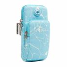 B090 Outdoor Sports Waterproof Arm Bag Climbing Fitness Running Mobile Phone Bag(Large Sky Blue) - 1