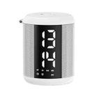 Z16 Outdoor Mini Portable Bluetooth Subwoofer Speaker Home Wireless Alarm Clock(White) - 1