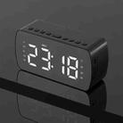 G10 Outdoor Portable Card Bluetooth Speaker Small Clock Radio, Color: Black 1400mAh - 1