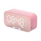 Q5 Outdoor Portable Card Bluetooth Speaker Small Clock Radio, Color: Pink 2800mAh - 1