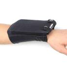 7 Inch Mobile Phone Outdoor Sports Wrist Bag Elastic Close-fitting Mini Arm Bag(Black) - 1