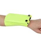 7 Inch Mobile Phone Outdoor Sports Wrist Bag Elastic Close-fitting Mini Arm Bag(Fluorescent Yellow) - 1