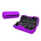 For Bose SoundSport Free Bluetooth Earphones Anti-Slip Silicone Protective Case(Purple) - 1