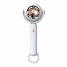 YL-005 Small Outdoor Handheld Fan with Carabiner Desktop Portable Mini Fan(White) - 1