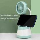 276A USB Charging Desktop Pen Holder Fan with Phone Holder Function Dormitory Portable Fan(Yellow) - 4
