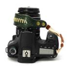 Zeku Retro Leather SLR Wristband Anti-drop Camera Wrist Strap without Camera(Green) - 1