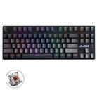 Ajazz AK40pro 87 Keys Bluetooth/Wireless/Wired Three Mode Game Office Mechanical Keyboard Mixed Light Tea Shaft (Black) - 1