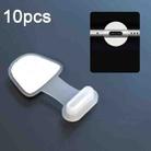 10pcs USB-C/Type-C  Mobile Phone Charging Port Silicone Anti-Dust Plug Back-adhesive Loss-proof Cover(Transparent) - 1