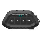 LX2 Motorcycle Helmet Bluetooth Earphone Waterproof Noise Canceling Motorcycle Headphones(Black) - 1