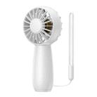 USB Outdoor Mini Handheld Brushless Motor Fan, Style: 1200mAh(White) - 1