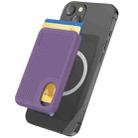 AhaStyle PT133-B Magnetic Vertical Silicone Card Holder(Purple) - 1