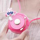 GL120-123 Hanging Neck Fan Summer Handheld USB Portable Mini Fan(Pink) - 1