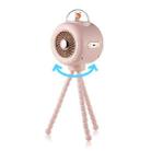 Baby Stroller Fan Home Mute Outdoor Cooling Portable Rabbit Octopus Fan With Shake Head (Pink) - 1