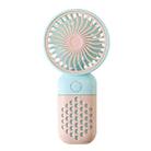 Z8 Handheld Cute Mini USB Fan Portable Dormitory Desktop Fan(Blue) - 1