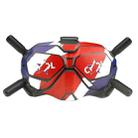 For DJI FPV RCSTQ Flying Glasses Sticker(Red Blue White) - 1