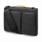 Computer Messenger Shoulder Bag Laptop Sleeve Bag, Size: 13.3-14 inch(Black) - 1
