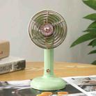 FY060 Small Retro Handheld Desktop Rotatable Fan USB Charging Portable Silent Fan(Fruit Green) - 1