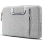 QISYKER Multifunctional Shockproof Laptop Bag Briefcase, Size: 14-15.4 inch(Light Grey) - 1