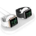 For Apple Watch / Earphone AhaStyle PT116 Universal Plastic Stand Dual Charging Storage Base(White) - 1