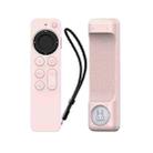 For Apple TV Siri Remote 2/3 AhaStyle PT165 Remote Controller Silicone Protective Case(Pink) - 1