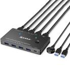 KC-KVM8201 USB3.0 Switch U Disk Printer Two Computers To Share 8K HDMI KVM Switch(Black) - 1