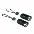MBL-00 1 Pair Tail Rope + 1 Pair Quick Release Plate Camera Quick Release Buckle Combination(Blue) - 1