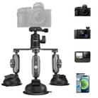 TELESIN Suction Cup Action Camera Tripod Mount for Car Holder Stand Bracket - 1