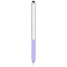 For Apple Pencil 2 AhaStyle PT-LC05 Jelly Style Translucent Silicone Protective Pen Case(Purple) - 1