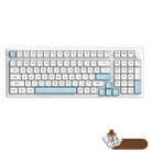 Ajazz AK992 99 Keys Wireless/Bluetooth Three-Mode Hot Swap RGB Gaming Mechanical Keyboard Tea Shaft Non-light Version (Blue) - 1