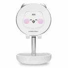 ICARER FAMILY IF-ZMZJ01 Multi-angle Adjustable Desktop Folding Bracket Cartoon Makeup Mirror Phone Holder(White) - 1