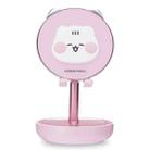 ICARER FAMILY IF-ZMZJ01 Multi-angle Adjustable Desktop Folding Bracket Cartoon Makeup Mirror Phone Holder(Pink) - 1