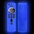 Y1 2pcs For Amazon Fire TV Stick 4K 2nd Gen Remote Control Anti-Fall Silicone Protective Case(Luminous Blue) - 1