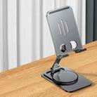 Desktop 360-degree Rotating Foldable Mobile Phone Holder, Color: Metal Gray - 1