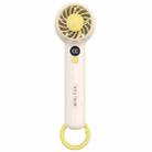 F2302 Handheld Portable Mini USB Office Student Fan with Hook(Yellow) - 1
