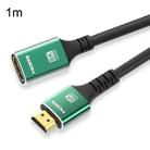 1m HDMI2.1 Male To Female 8K Audio And Video Cable Extension Cable(Green) - 1