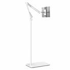 155cm Mobile Phone Tablet Live Broadcast Bedside Lifting Bracket Cantilever Floor Stand (White) - 1