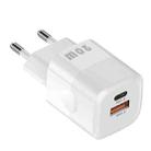 KUULAA KL-CD59 20W USB + USB-C / Type-C Dual-port Charging Head, Plug: EU (White) - 1