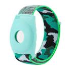 For AirTag Anti-Lost Device Case Locator Nylon Loop Watch Strap Wrist Strap, Size: 17cm Childrens(Deep Green Camouflage) - 1
