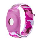 For AirTag Anti-Lost Device Case Locator Nylon Loop Watch Strap Wrist Strap, Size: 22cm Adult(Purple Camouflage) - 1