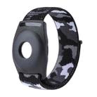 For AirTag Anti-Lost Device Case Locator Nylon Loop Watch Strap Wrist Strap, Size: 22cm Adult(Black Camouflage) - 1