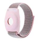 For AirTag Anti-Lost Device Case Locator Nylon Loop Watch Strap Wrist Strap, Size: 17cm Childrens(Pink Sand) - 1
