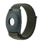 For AirTag Anti-Lost Device Case Locator Nylon Loop Watch Strap Wrist Strap, Size: 17cm Childrens(Army Green) - 1
