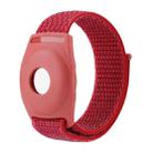 For AirTag Anti-Lost Device Case Locator Nylon Loop Watch Strap Wrist Strap, Size: 17cm Childrens(Red) - 1