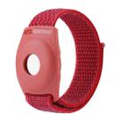 For AirTag Anti-Lost Device Case Locator Nylon Loop Watch Strap Wrist Strap, Size: 22cm Adult(Red) - 1