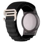 For AirTag Nylon Strap Wristband Anti-lost Tracker Protective Case(Black) - 1