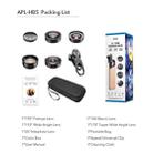 APEXEL APL-HB5 5 in 1 Wide Angle Macro Fisheye HD External Mobile Phone Lens(Set) - 4