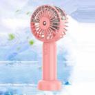 Handheld Spray Fan USB Portable Outdoor Mini Desktop Cold Air Humidification Fan(Pink) - 1